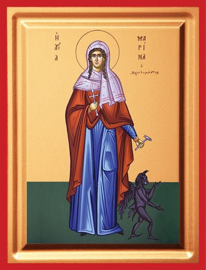 Saint Marina - detail (carved wood)