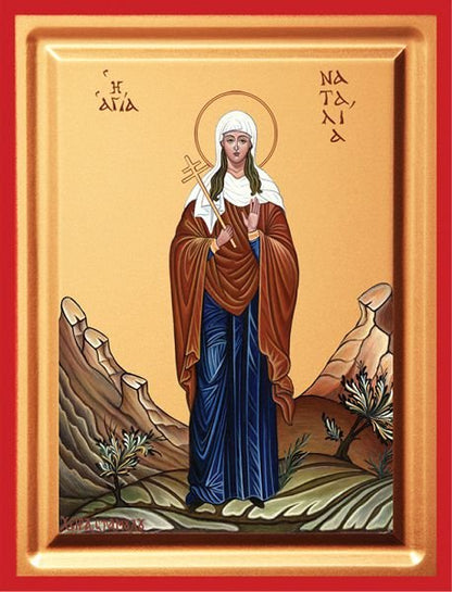 Saint Natalia - detail (carved wood)