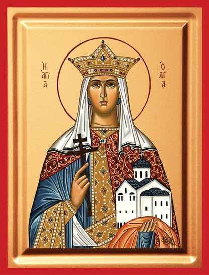 Saint Olga - detail (carved wood)