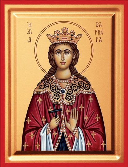 Saint Barbara - detail (carved wood)