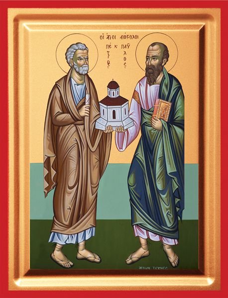Saints Peter & Paul - detail (carved wood)