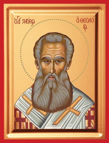 Saint Gregory the Theologian - detail (carved wood)