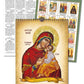 2025 15-day Wall Calendar Virgin Mary, Panagia Orthodox Greek Calendar w/ Embossed Gold print icon, Theotokos religious gift wall decor (Copy) TheHolyArt