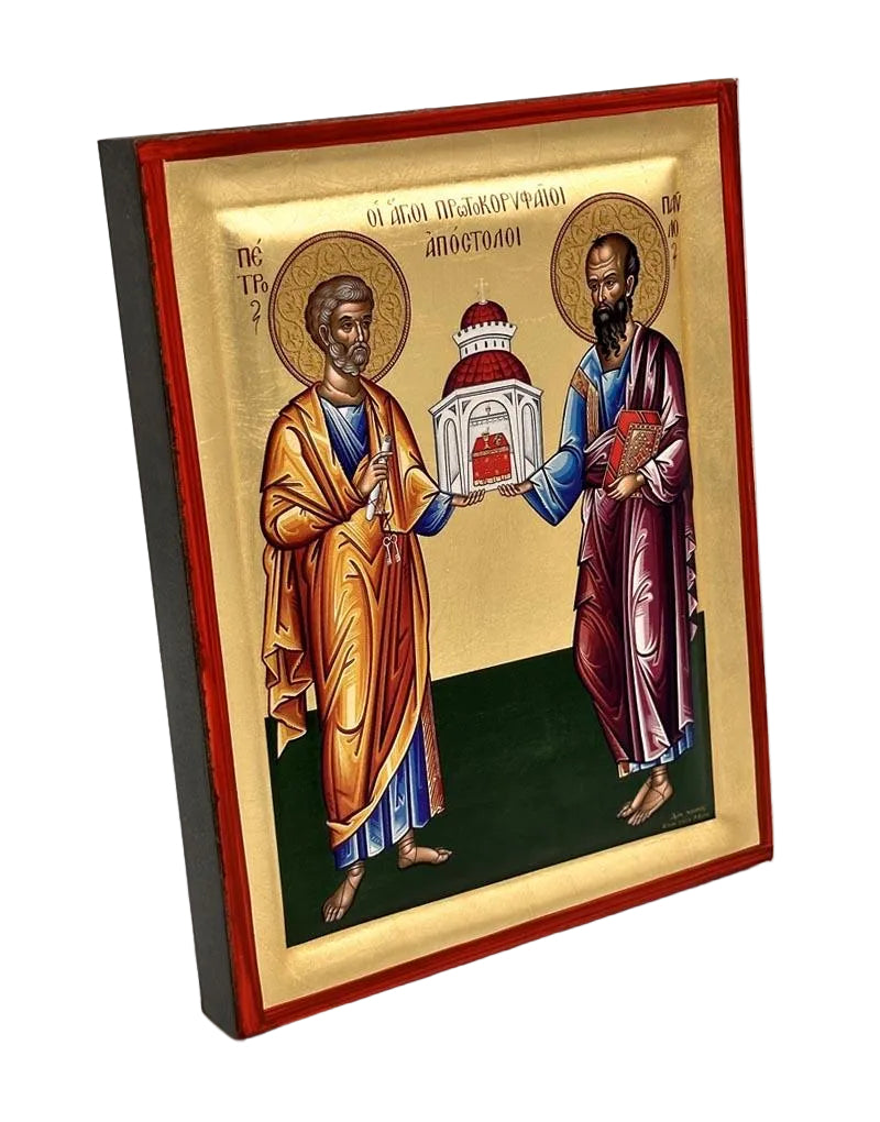 Saints Peter and Paul the Chief Apostles - detail (engraved wood)