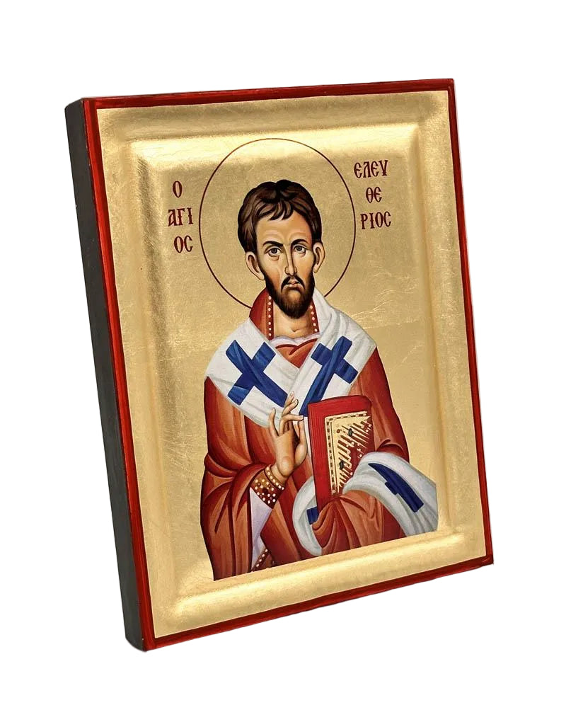 Saint Eleftherios - detail (engraved wood)