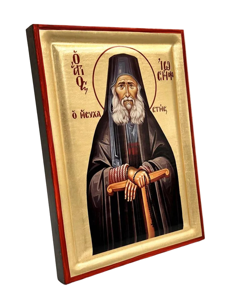 Saint Joseph the Hesychast - detail (engraved wood)