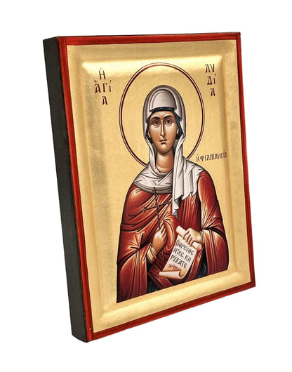 Saint Lydia of Philippi - detail (engraved wood)