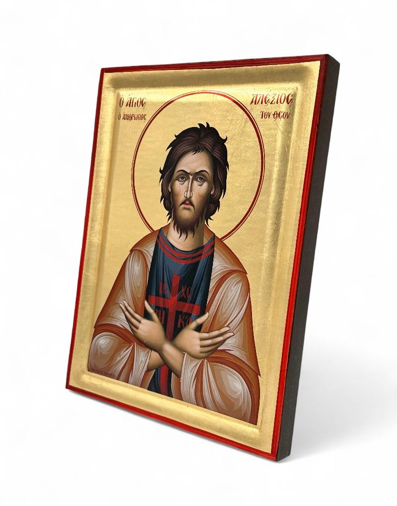 Saint Alexios the Man of God - detail (engraved wood)