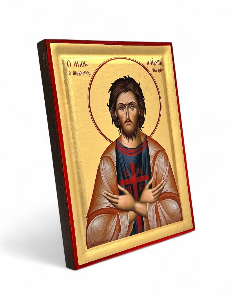Saint Alexios the Man of God - detail (engraved wood)