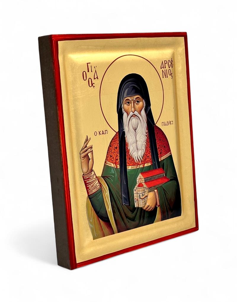 Saint Arsenios the Cappadocian - detail (engraved wood)