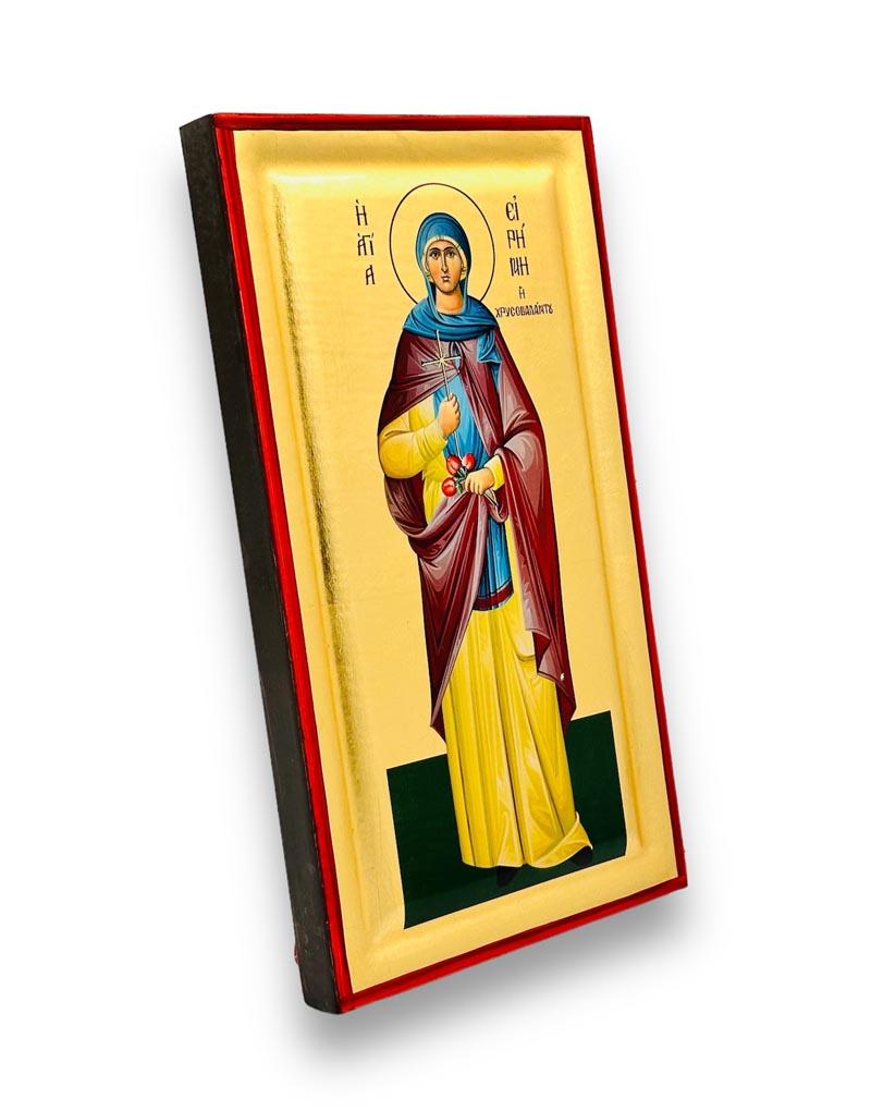 Saint Irene Chrysovalantou - detail (engraved wood)