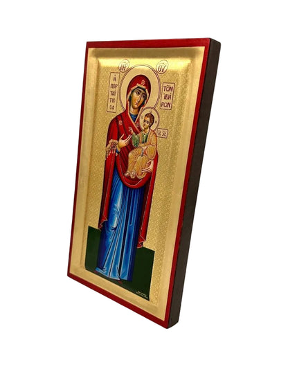Virgin Mary Portaitissa of Iveron - detail (engraved wood)