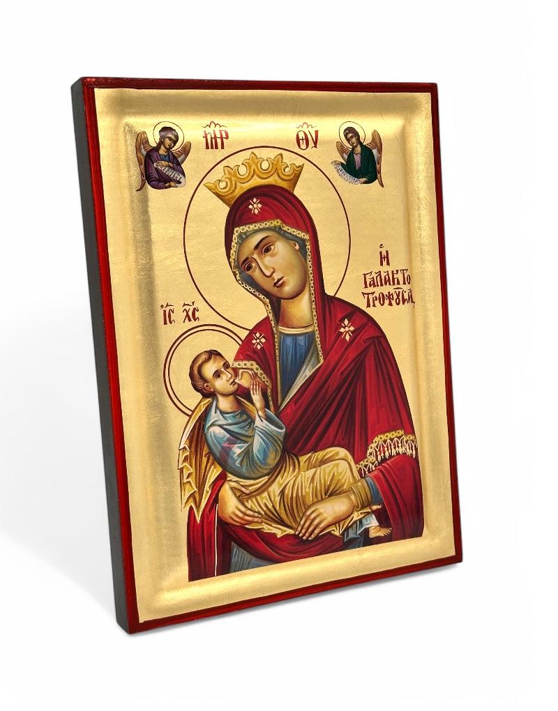 Virgin Mary Galaktotrofousa - detail (engraved wood)