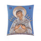 (DRAFT alex )Virgin Mary icon Panagia of Seven Swords, Elegant Handmade Silver 925 Greek Orthodox icon, Byzantine art wall hanging on wood plaque icon, religious icon home decor (Copy) TheHolyArt