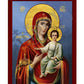 Virgin Mary icon, Handmade Greek Orthodox Icon of Virgin Mary Hodegetria, Mother of God Byzantine art wall hanging plaque TheHolyArt