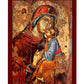 Virgin Mary icon, Handmade Greek Orthodox Icon of Virgin Mary Hodegetria, Mother of God Byzantine art wall hanging plaque (Copy) TheHolyArt