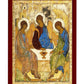 Abraham's Hospitality icon Rublev Handmade Greek Orthodox Icon of the Holy Trinity, Byzantine art wall hanging wood plaque, religious decor TheHolyArt