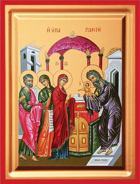 Presentation of Christ (Candlemas) - detail (carved wood)