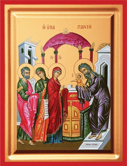 Presentation of Christ (Candlemas) - detail (carved wood)