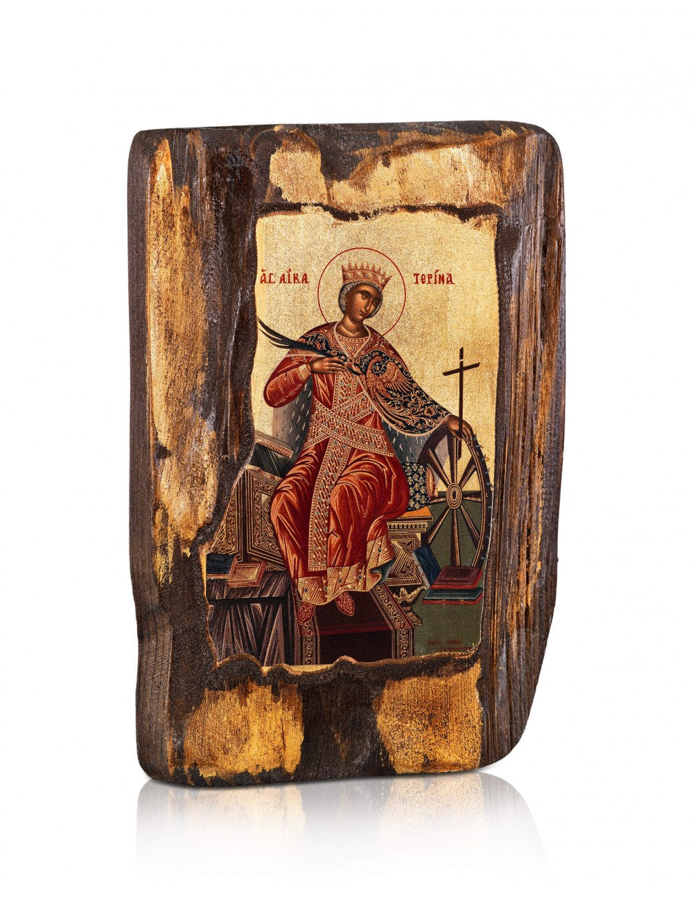 Saint Catherine Enthroned Icon - TheHolyArt