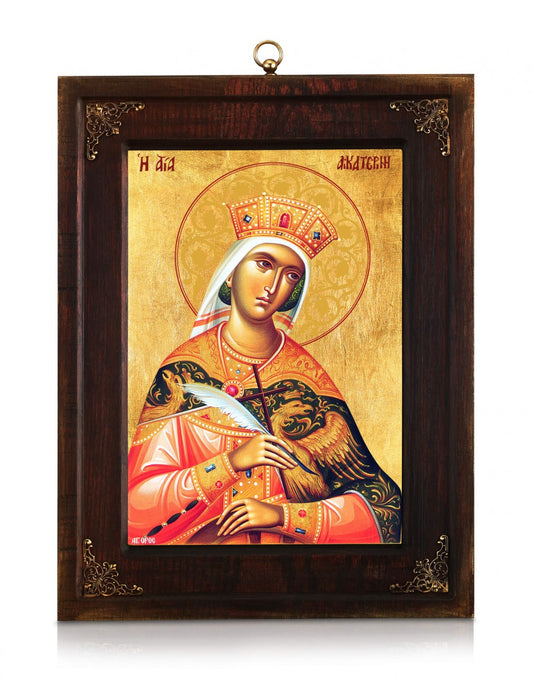 Saint Catherine Icon - TheHolyArt