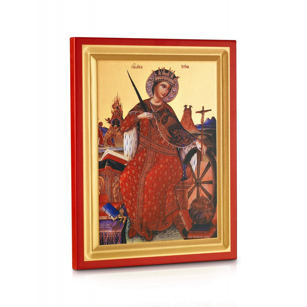 Saint Catherine of Sinai - Carved Wood - 1
