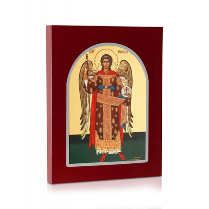 Archangel Michael (Full Figure) - Carved Wood - 4