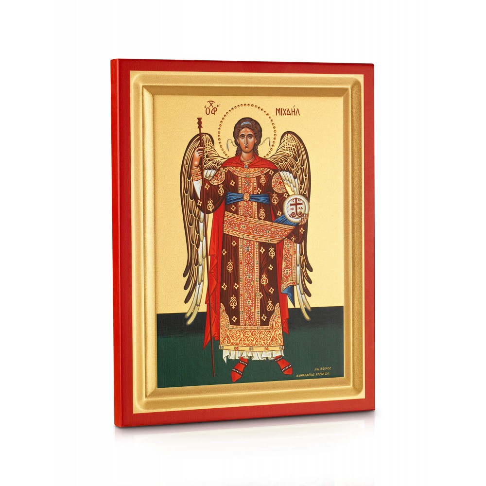 Archangel Michael (Full Figure) - Carved Wood - 1