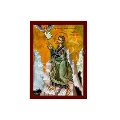 Saint Moses icon, Handmade Greek Orthodox icon Prophet Moses, Byzantine art wall hanging on wood plaque icon, religious decor - TheHolyArt