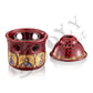 Christian Ceramic Handmade Altar Oil Vigil Lamp with Cross, Gold Printed Prayer Standing Table Oil Lamp Orthodox Oil Candle religious decor - TheHolyArt