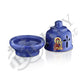 Christian Ceramic Handmade Altar Oil Vigil Lamp with Cross, Prayer Standing Table Oil Lamp Orthodox Oil Candle religious decor - TheHolyArt