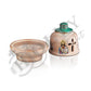 Christian Ceramic Handmade Altar Oil Vigil Lamp with Cross, Prayer Standing Table Oil Lamp Orthodox Oil Candle religious decor - TheHolyArt