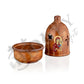 Christian Ceramic Handmade Altar Oil Vigil Lamp with Cross, Prayer Standing Table Oil Lamp Orthodox Oil Candle religious decor - TheHolyArt