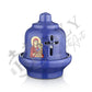 Christian Ceramic Handmade Altar Oil Vigil Lamp with Cross, Prayer Standing Table Oil Lamp Orthodox Oil Candle religious decor - TheHolyArt