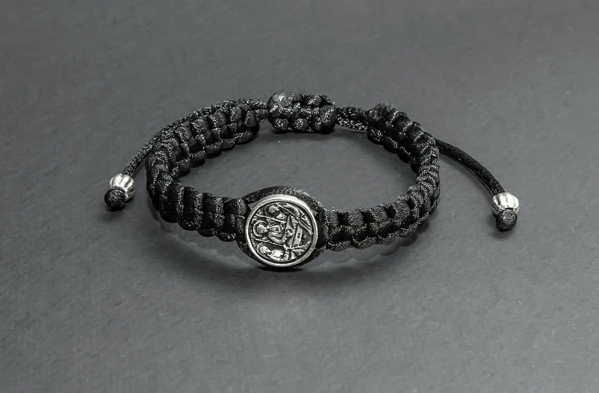 Saint Medal Macrame Bracelet - TheHolyArt