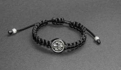 Saint Medal Macrame Bracelet - TheHolyArt