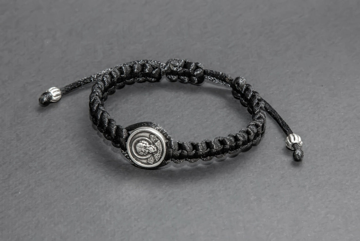 Saint Medal Macrame Bracelet - TheHolyArt