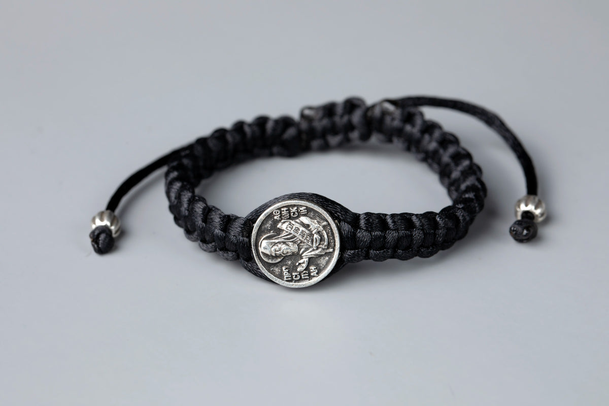 Saint Medal Macrame Bracelet - TheHolyArt