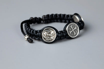 Three Medal Macrame Bracelet - TheHolyArt