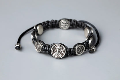 Seven Medal Macrame Bracelet - TheHolyArt