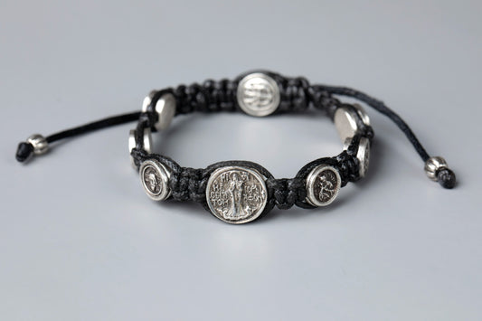 Seven Medal Macrame Bracelet - TheHolyArt