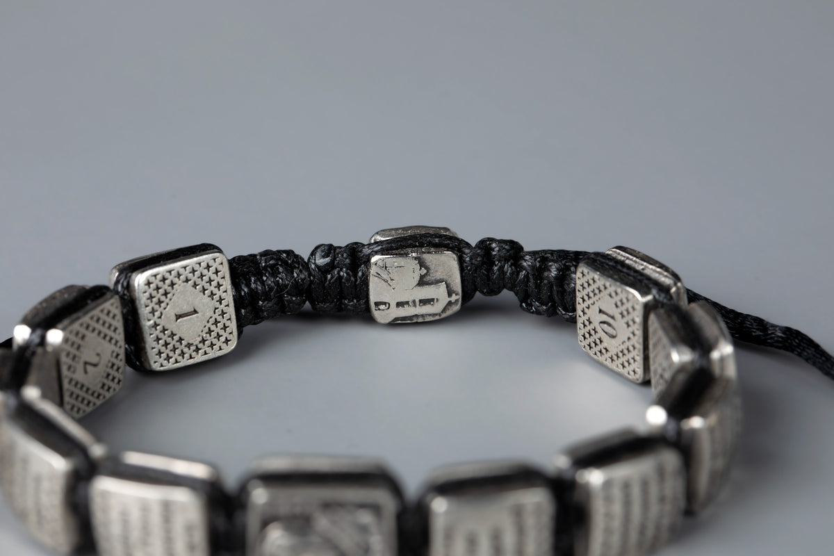 Prayer Bracelet with Silver-Plated Prayer Plaques - TheHolyArt