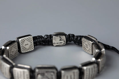 Prayer Bracelet with Silver-Plated Prayer Plaques - TheHolyArt