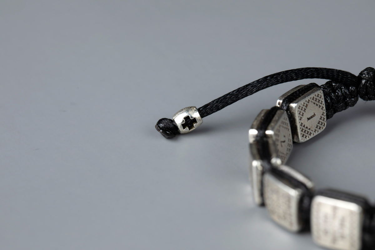 Prayer Bracelet with Silver-Plated Prayer Plaques - TheHolyArt