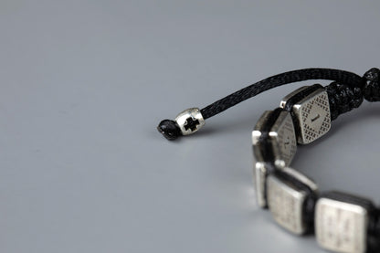 Prayer Bracelet with Silver-Plated Prayer Plaques - TheHolyArt