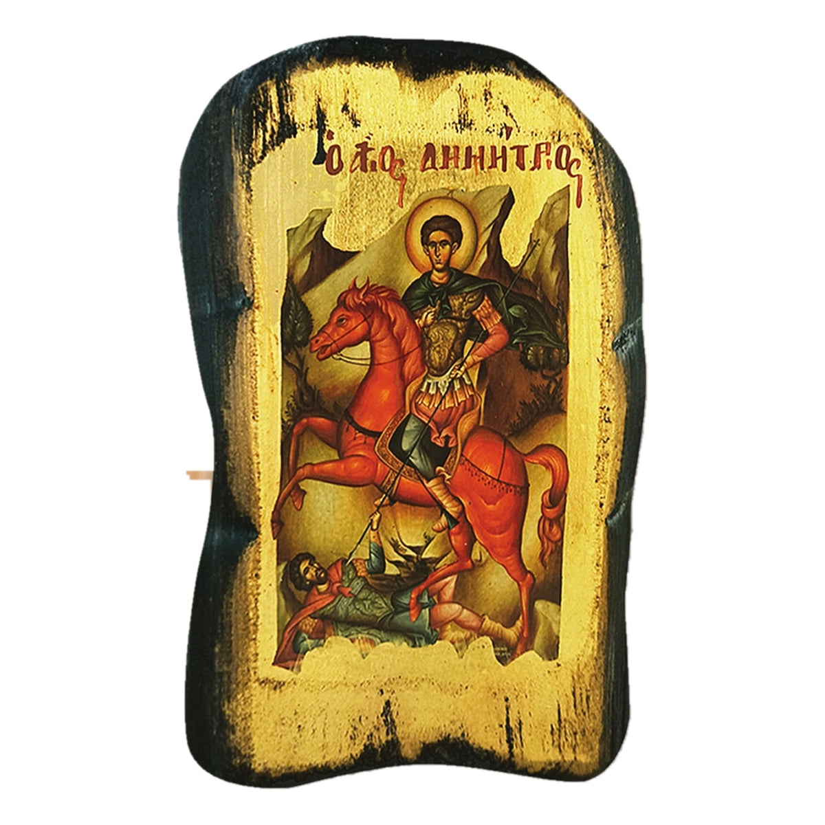 Waxed Gold Leaf Orthodox Icon - TheHolyArt