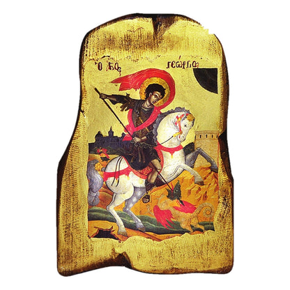 Waxed Gold Leaf Orthodox Icon - TheHolyArt
