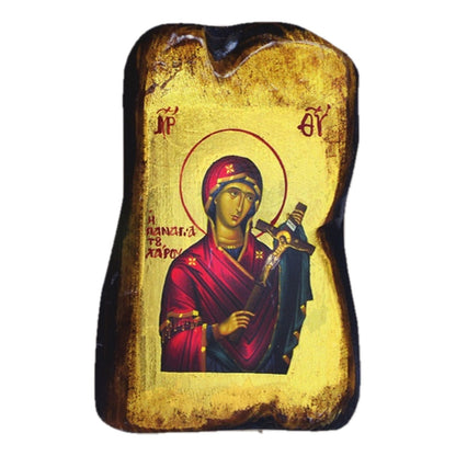 Waxed Gold Leaf Orthodox Icon - TheHolyArt