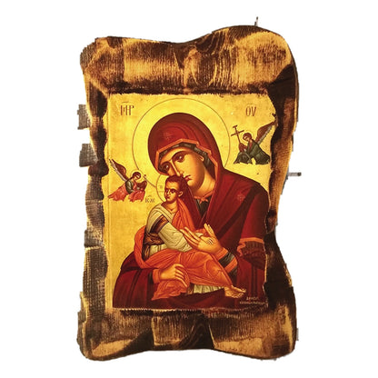 Aged Irregular-Edged Orthodox Icon - TheHolyArt
