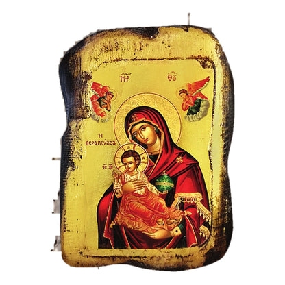 Serigraphy Gold Leaf Waxed Orthodox Icon - TheHolyArt